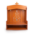 Tarini Gallery Wooden MDF Wall Mounted Hanging Prayer Shelf Table top Religious Display Décor Storage for Home Office and Gifting - image 1