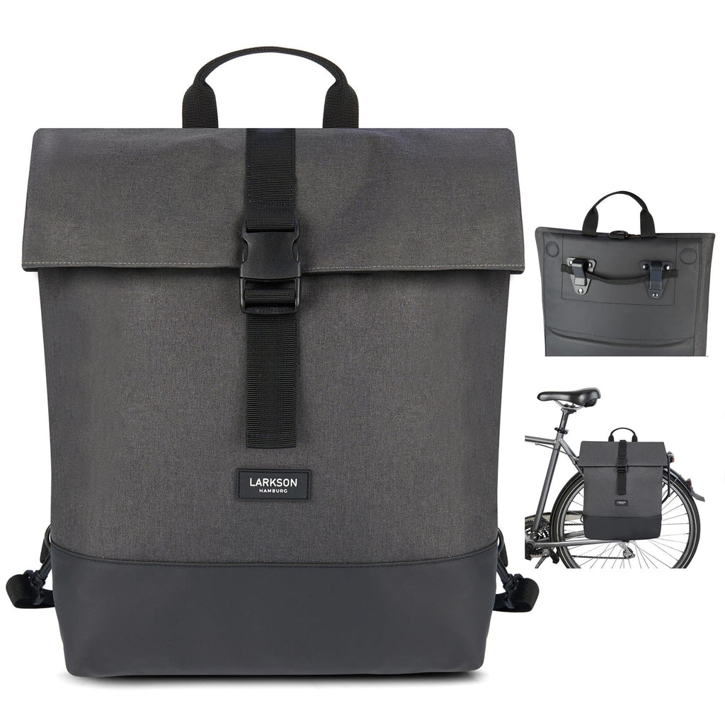 LARKSON Tammo 2-in-1 Bike Pannier Backpack | Recycled Water-Repellent Bag