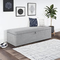 Julian Bowen Sorrento Blanket Box – Light Grey Linen Storage Chest