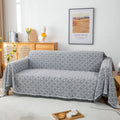 LHGOGO Large 3 Seater Sofa Throw | Jacquard Cotton Blend Bedspread