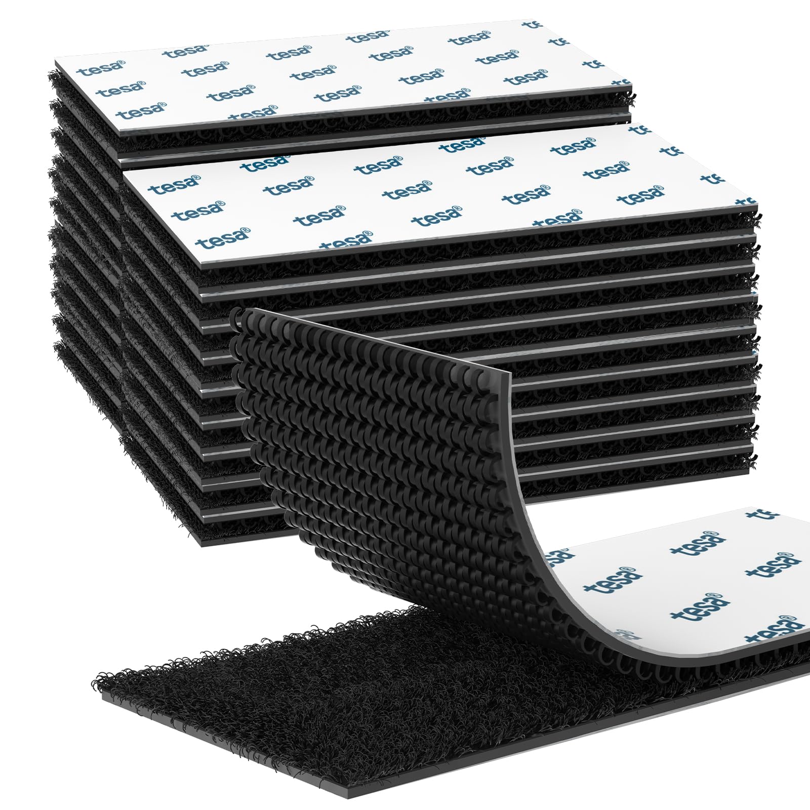 Emitever Heavy Duty Picture Hanging Strips | Black Hook and Loop (20 Pairs)