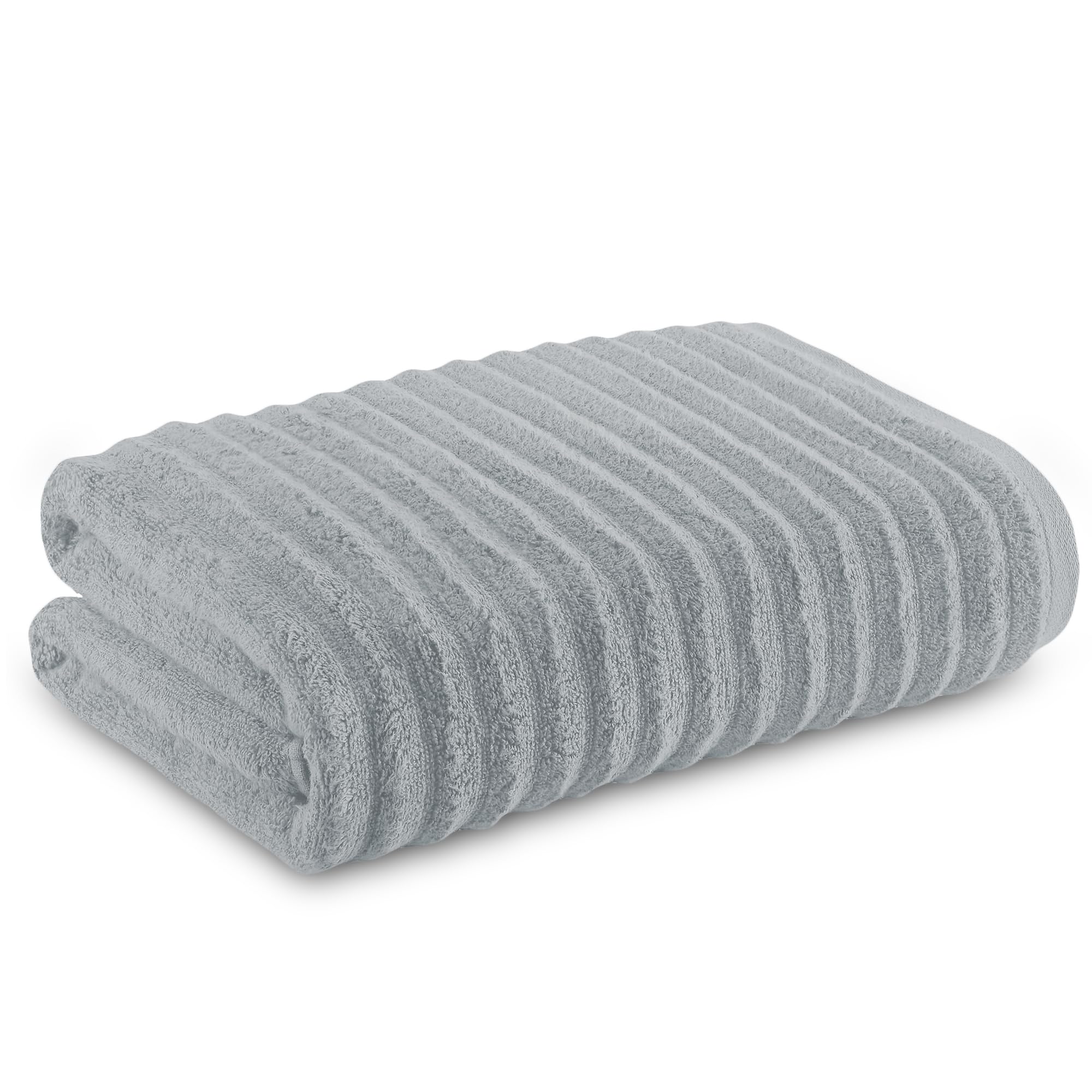 Towelogy Bamboo Extra Large Bath Towel – 90x140cm Quick Dry Sheet (Silver)