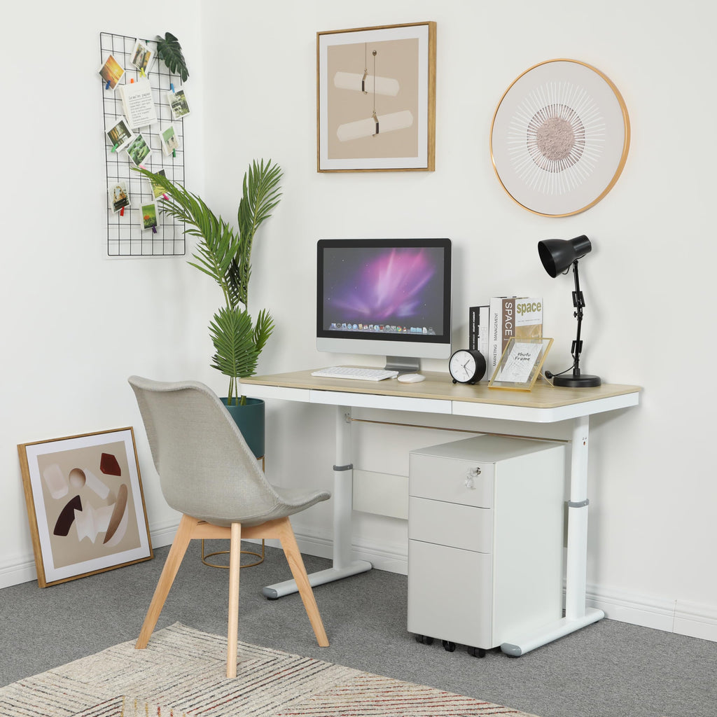 YITAHOME 3-Drawer Mobile Filing Cabinet | Lockable Steel Under Desk Storage
