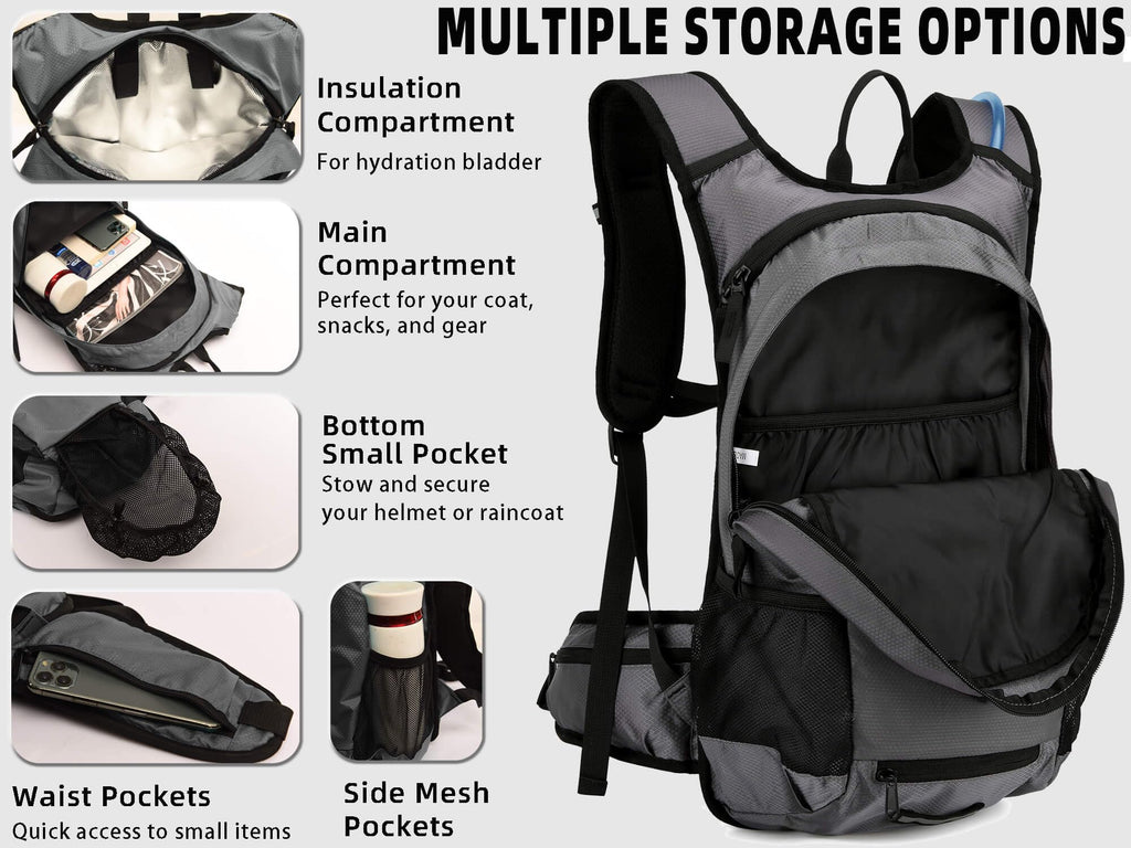 Arvano 18L Hydration Backpack with 2L Insulated Bladder for Hiking & Cycling