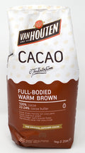 Van Houten Full-Bodied Warm Brown Cocoa Powder - 22-24% Fat, 1kg