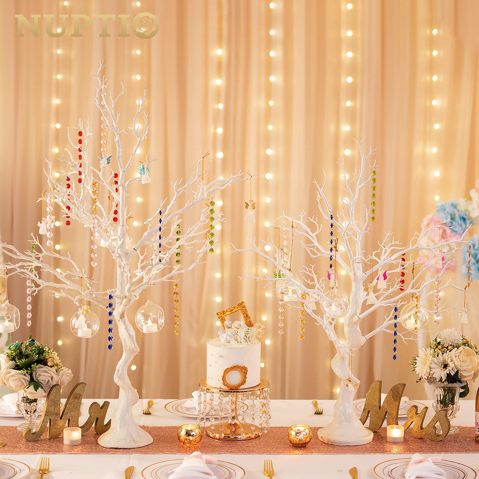 Nuptio 105cm White Artificial Manzanita Tree – Faux Twig Table Centerpiece