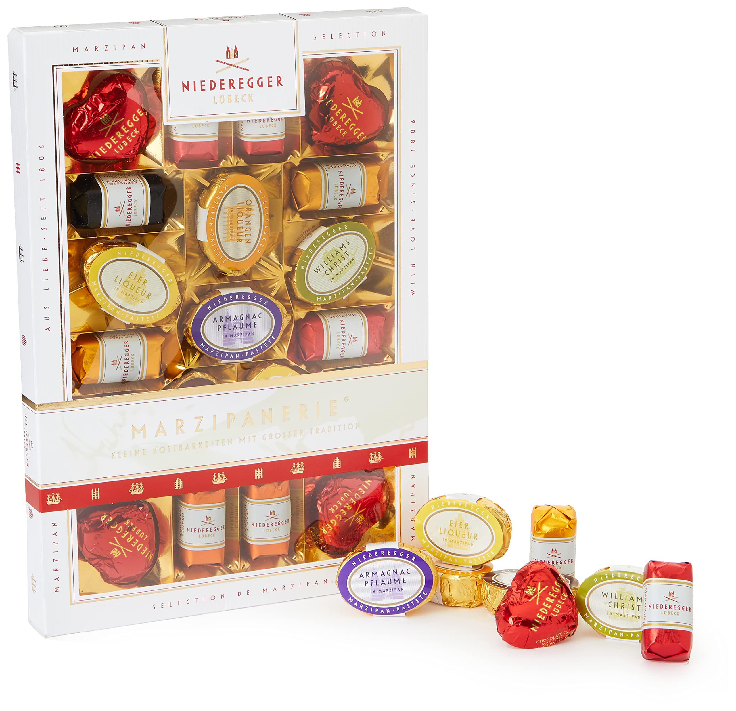 Niederegger Marzipanerie Assortment - 20 Piece Gourmet Gift Box 270g