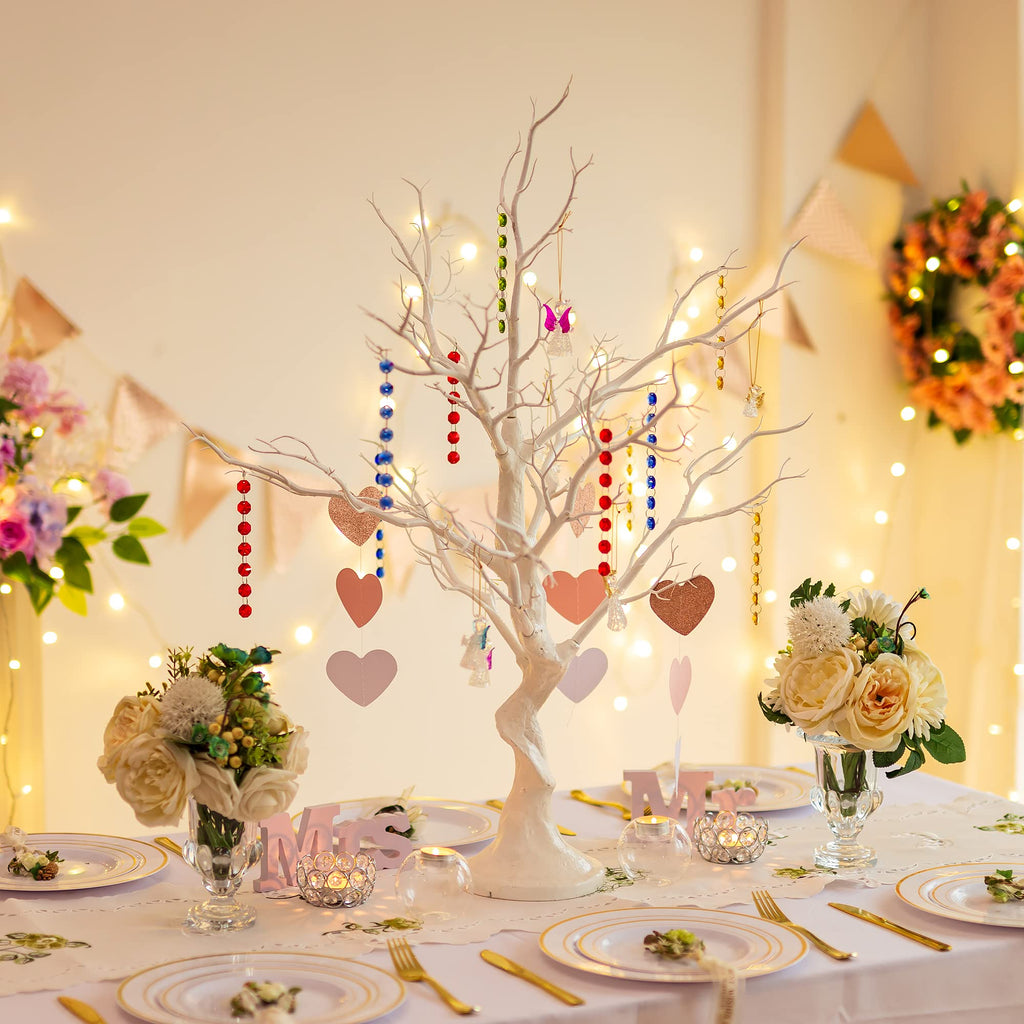 Sziqiqi 80cm White Twig Tree Centerpiece | Decorative Wishing Tree for Tables