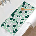 Loofah Shower Mat – 40x100cm Non-Slip Anti-Mould Bath Mat Green