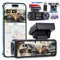 4K Dash Cam Front and Rear | Dual Dashcam with GPS and WiFi
