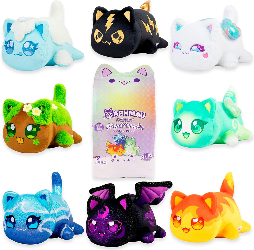 Aphmau MeeMeows Elemental Mystery Plush – 11” Soft Collectible Toy