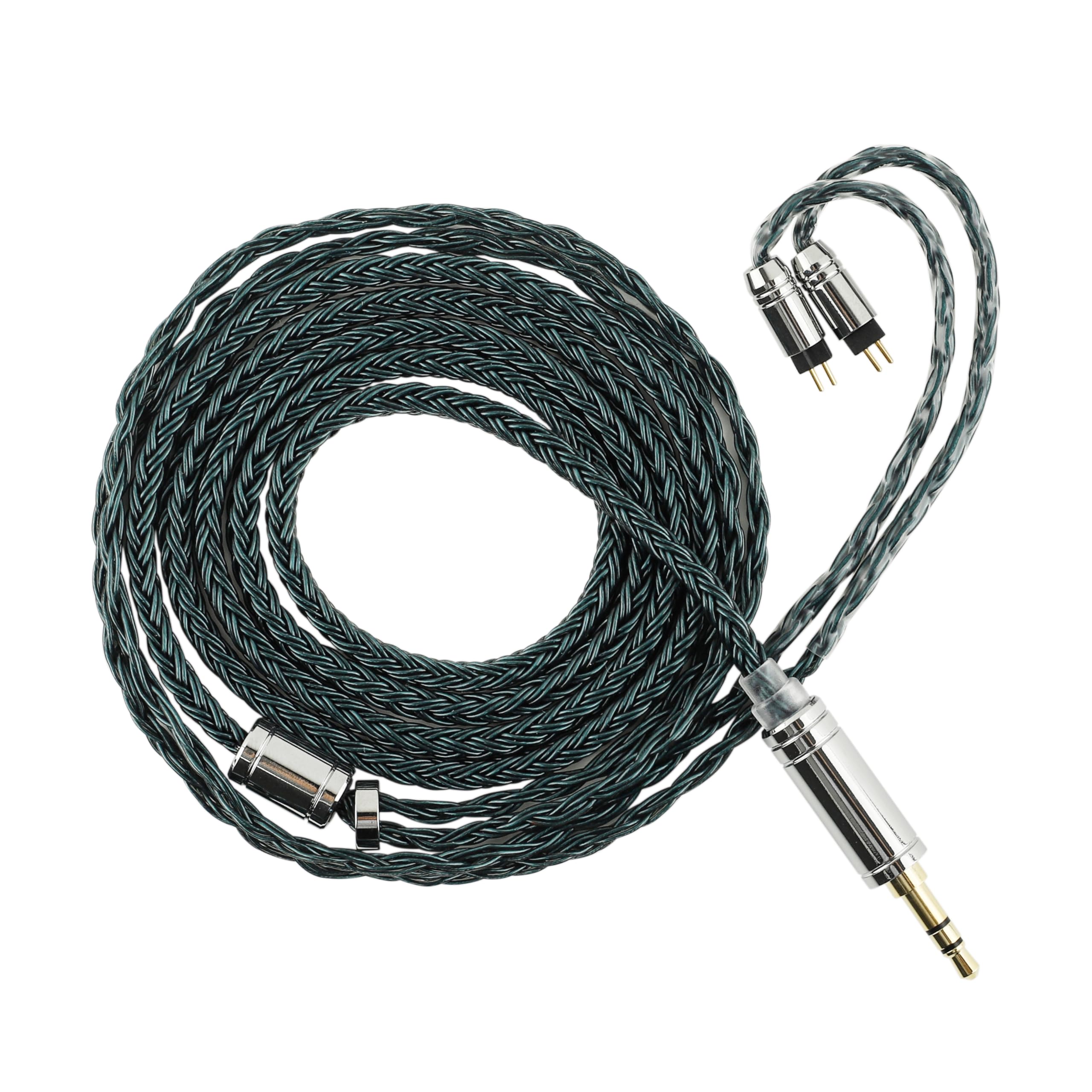 Tripowin Zonie IEM Cable | 16 Core Silver Plated Earphone Cord – 1.25m