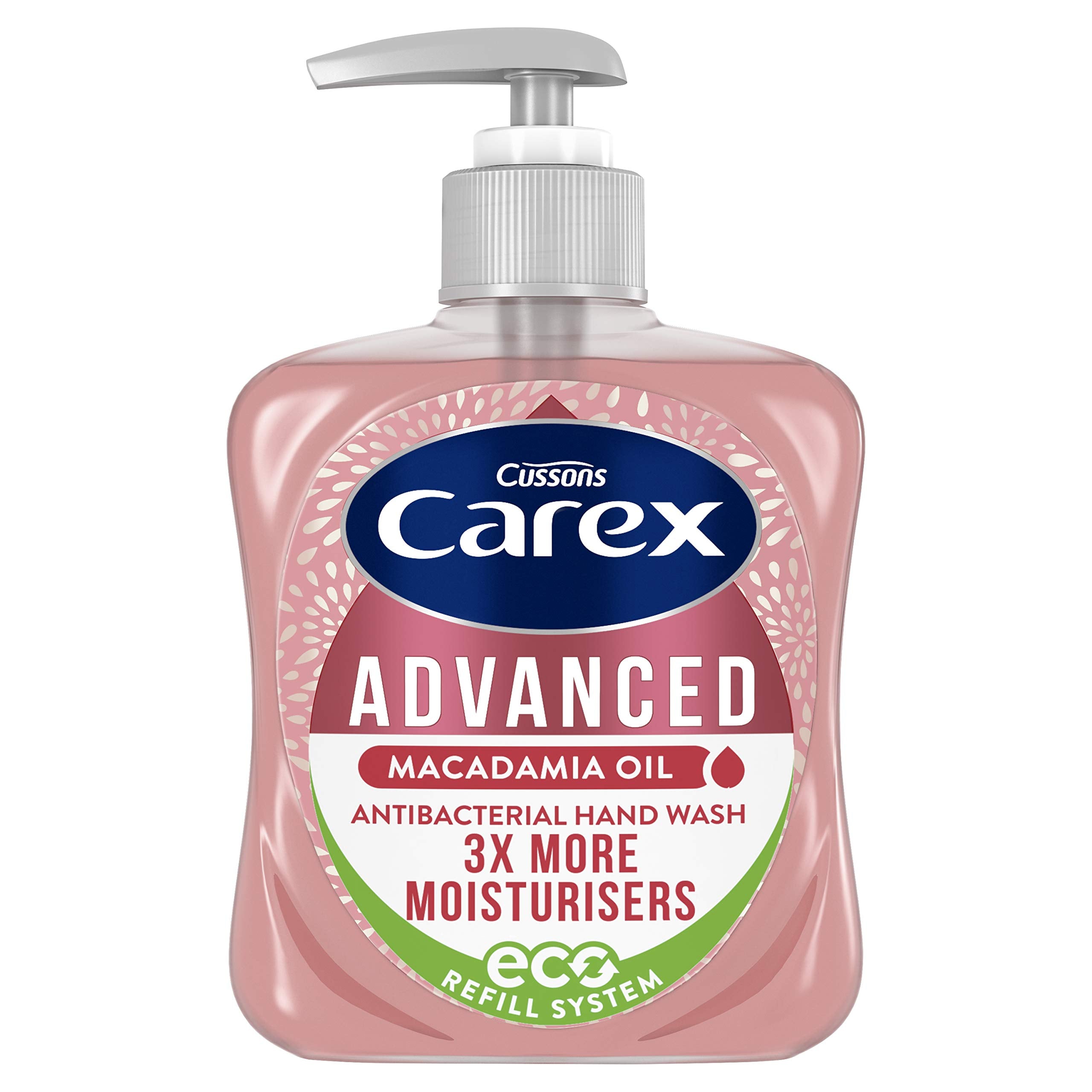 Carex Antibacterial Macadamia Oil Handwash - Moisturizing Soap, 6 x 250ml