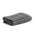 möve Bath Towel – Luxury Cotton Linen Bouclé, Nature/Black, 80x150 cm