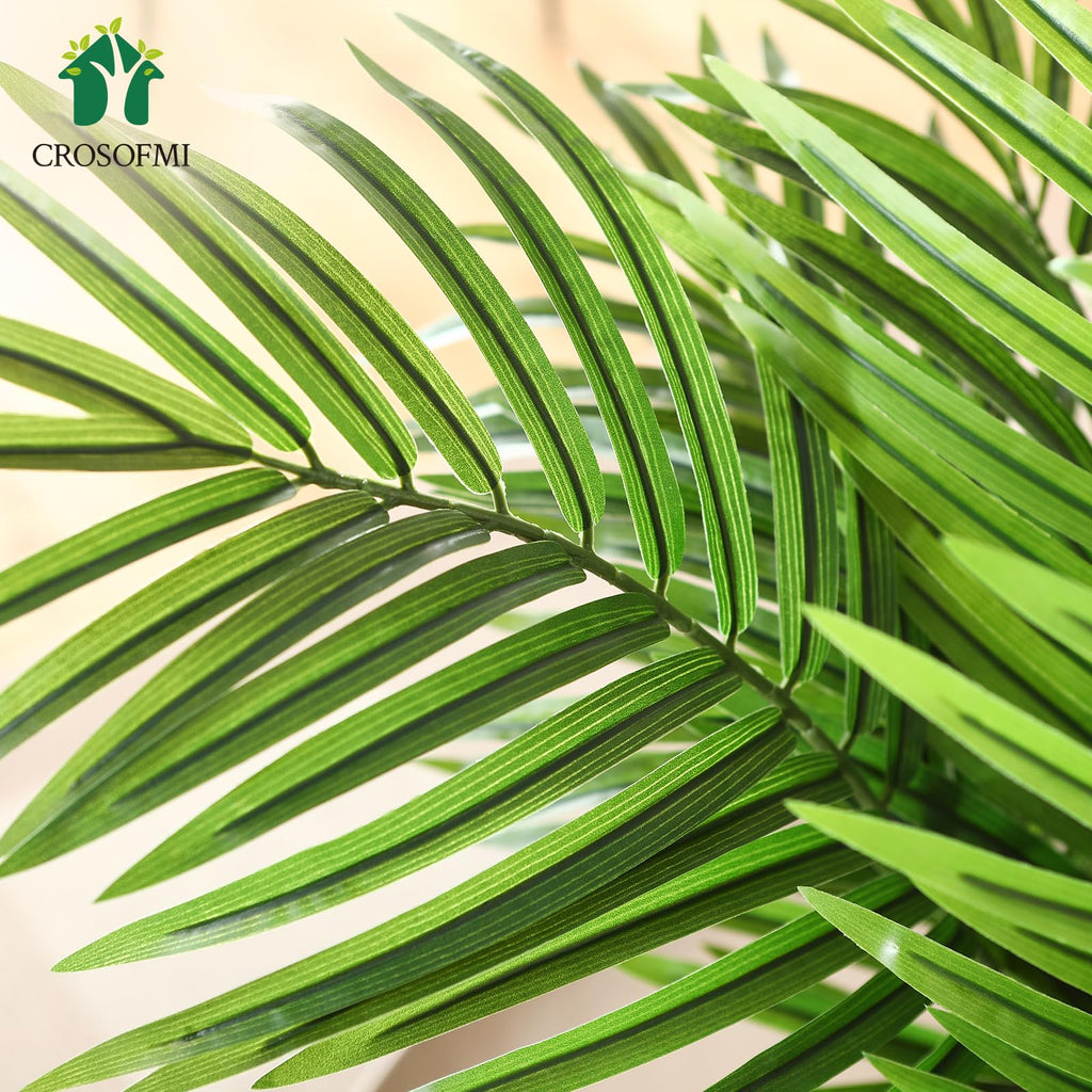 CROSOFMI 150cm Artificial Areca Palm Tree | Faux Tropical Indoor Plant