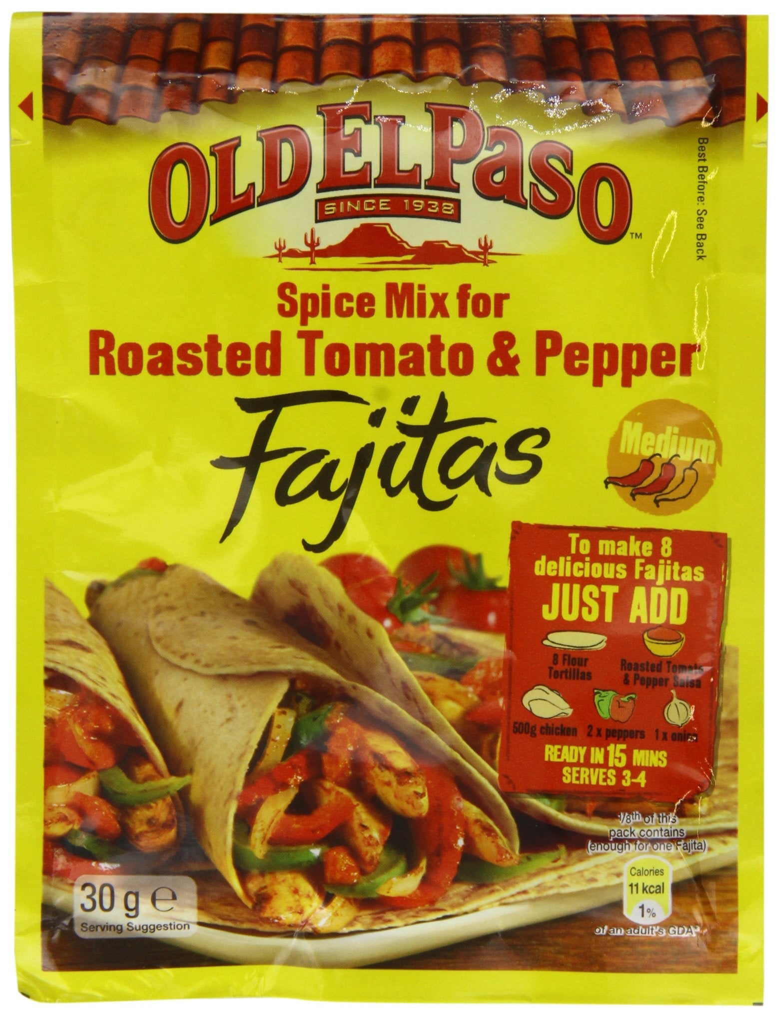 Old El Paso Roasted Tomato & Pepper Fajita Seasoning Mix - 24 Pack