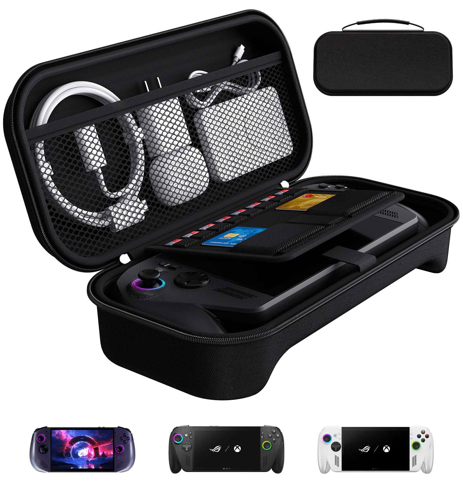 ivoler Hard Shell Carrying Case for Lenovo Legion Go & ASUS ROG Ally