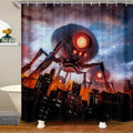 Alien Space Planets Shower Curtain – Waterproof Kids Decor