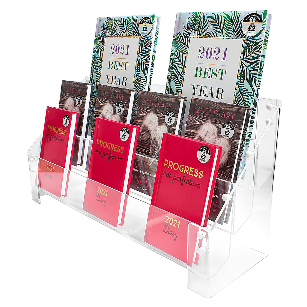Greeting Card Rack - Universal Fit - 3 Tiers 420mm WidE DSL+ 420mm