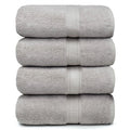 Ariv Premium Bamboo Cotton Bath Towels - Natural, Ultra Absorbent and Eco-Friendly 30" X 52" Platinum