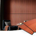 Art3d Acoustic Wood Slatted Wall Panels - 2 Pack 60x120cm Cherry Finish