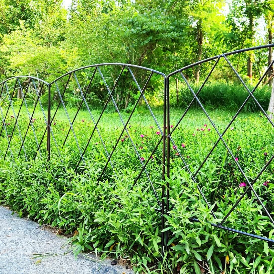 Thealyn Rustproof Metal Garden Fence | 3m No-Dig Animal Barrier & Edging