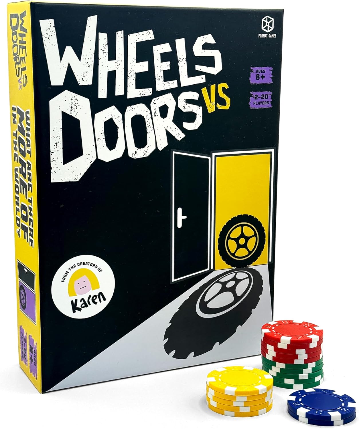 Wheels Vs Doors Board Game by Snaps | Family Party & Betting Trivia Game