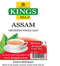 Kings Tea Assam Orthodox Whole Leaf Black Tea - Second Flush, 500g