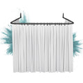 Erica U-Shaped Shower Curtain Rail – Black Steel, 85x95x85 cm