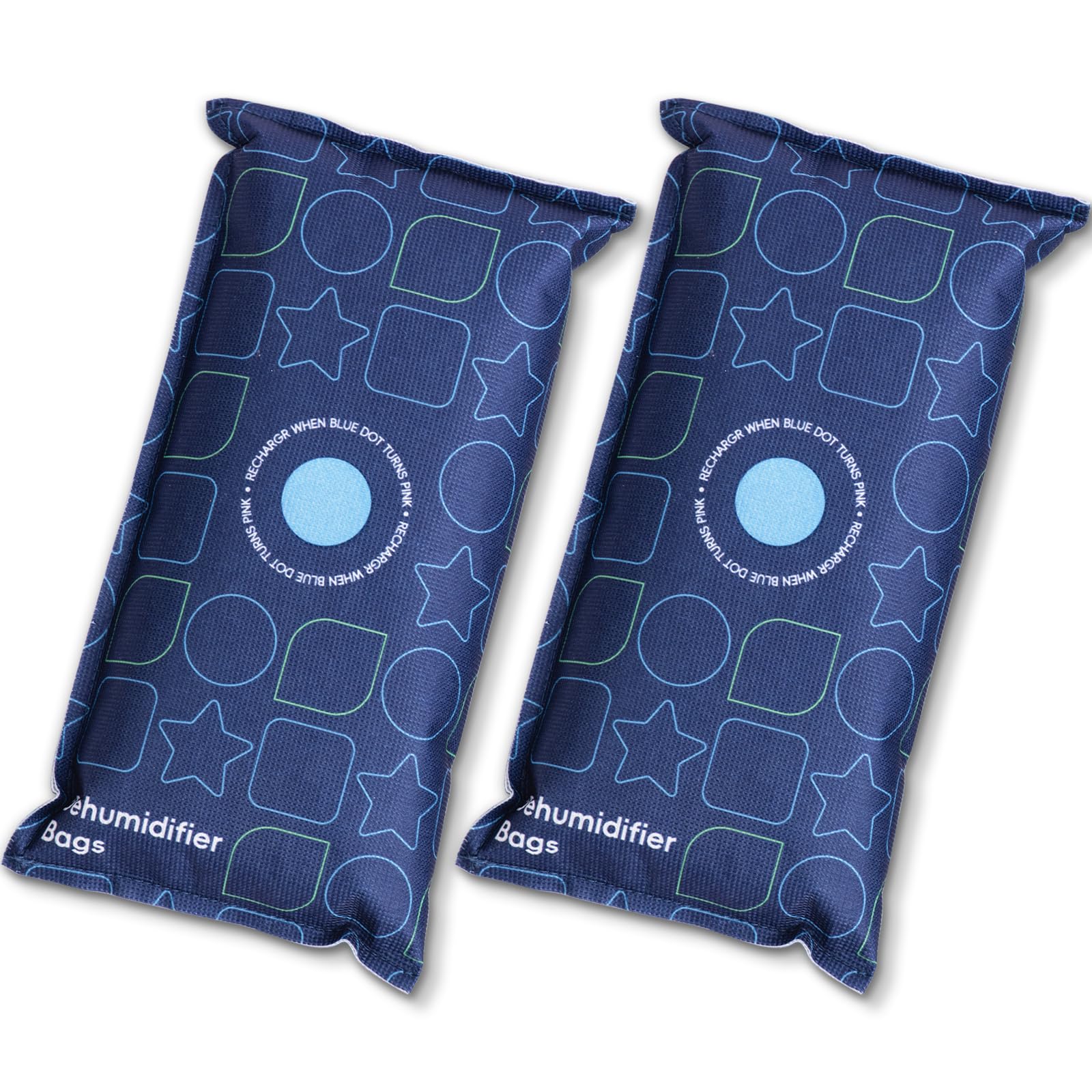 Reusable Car Dehumidifier Bag - 2 x 1KG Moisture Absorber