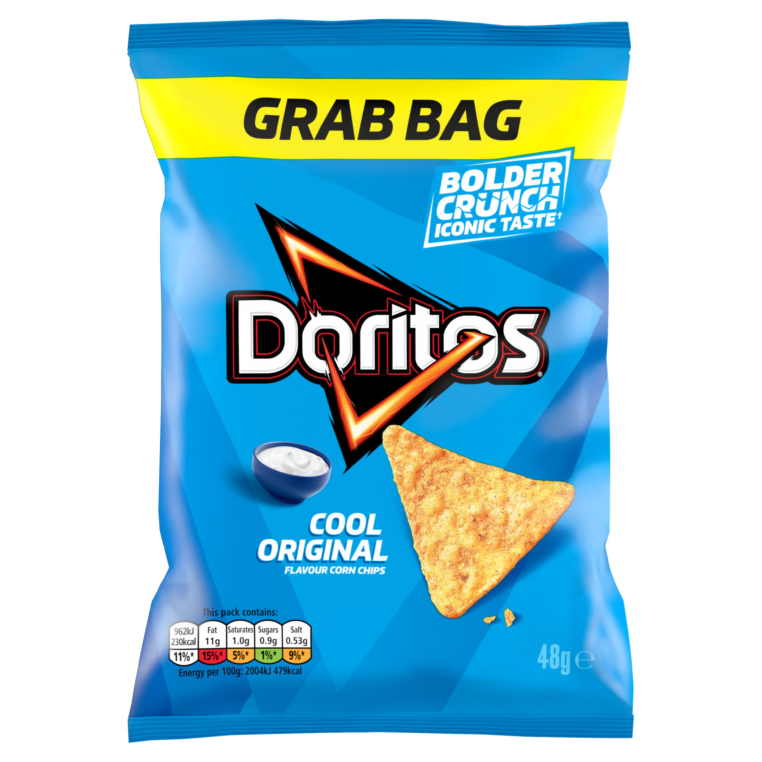 Doritos Cool Original Tortilla Chips - 48g Grab Bag (Case of 24)