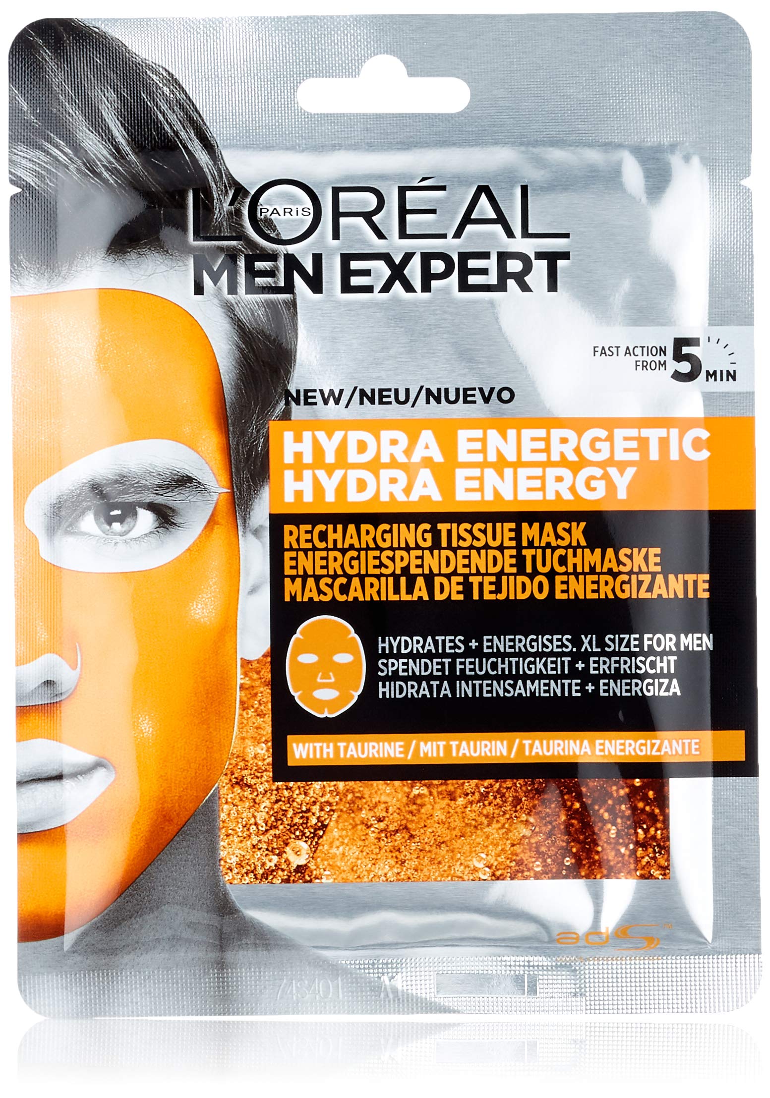 L'Oreal Paris Men Expert Hydra Energetic Tissue Mask Gift Set - 3 Pack