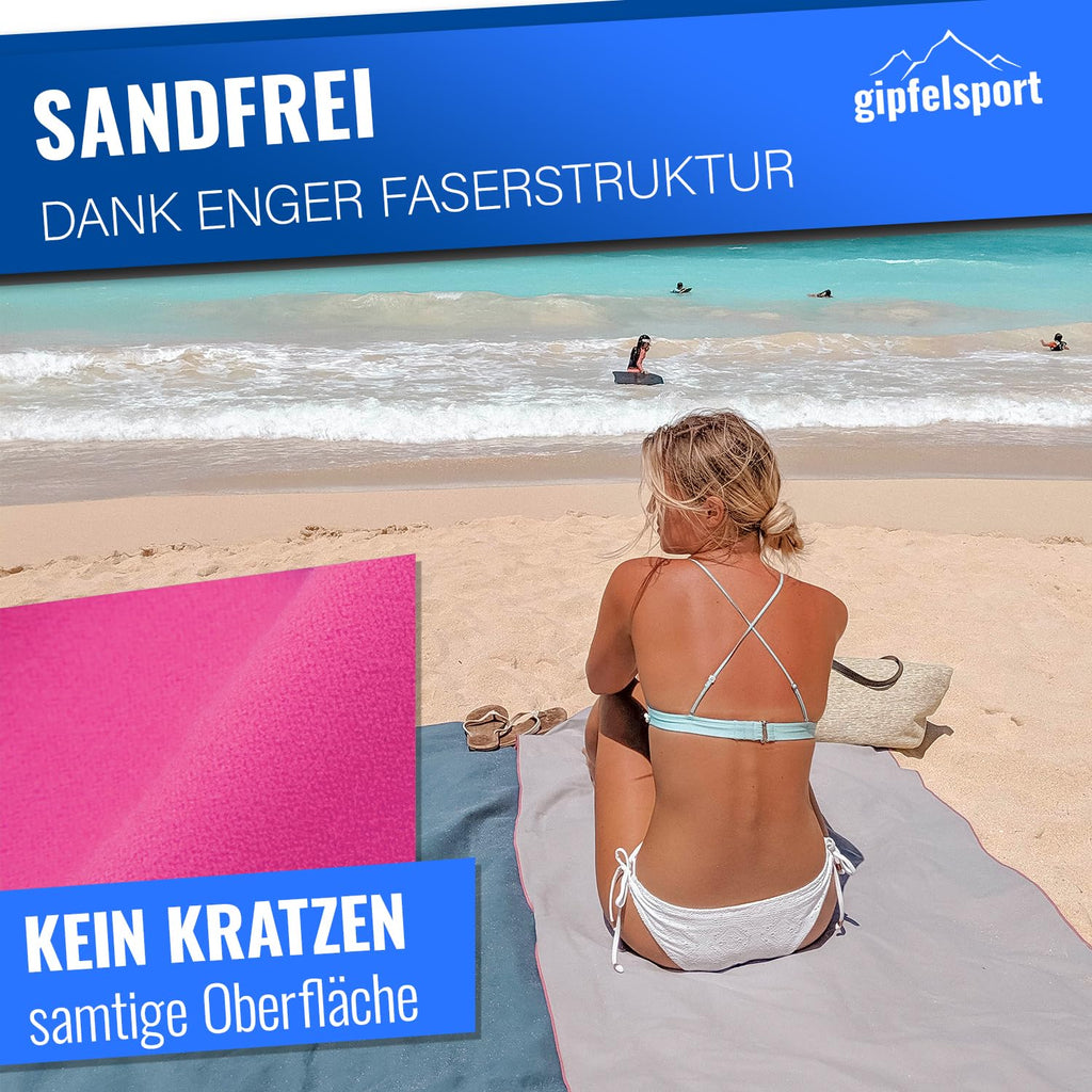 gipfelsport Microfibre Towel 1x S80x40cm Fuchsia
