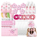 45PCS Spa Party Supplies for Girls | Sakura Sleepover Kit for 5