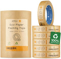 Koju Kraft Paper Packing Tape - 24mm x 50m Eco-Friendly Brown - 6 Pack