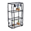 Relaxdays 3-Tier Balcony Greenhouse – PVC Film & Steel Propagator