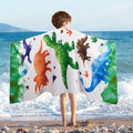 WERNNSAI Dinosaur Microfibre Beach Towel for Kids, 76 x 150cm Bath Towel - image 1