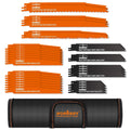 HORUSDY 34-Piece Reciprocating Saw Blades Set for Wood and Metal