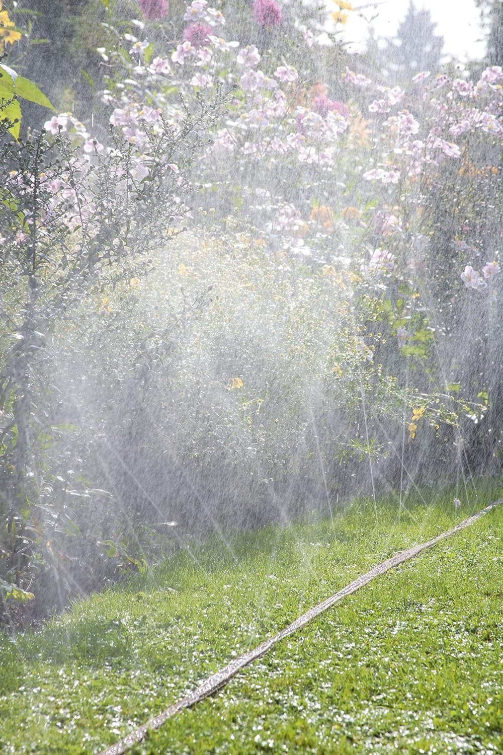 Gardena Sprinkler Hose – 15m Fine Spray Garden Irrigation, Brown