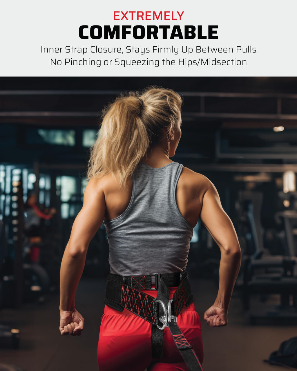 Jolof Store Pulling Belt | Strength Training Harness with 4 Hooks
