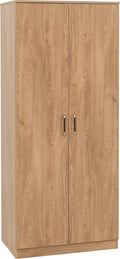 Seconique Dakota 2 Door Wardrobe in Oak - image 1