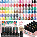 Phoenixy 36 Color Gel Nail Polish Set | 144 Effects with Base & Top Coats