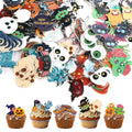 280pcs Edible Halloween Cake Toppers | Wafer Paper Decorations