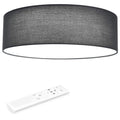 Navaris 22W LED Ceiling Light – Dimmable Flush Mount Lamp, Dark Grey