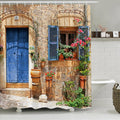 3D Garden Shower Curtain – Waterproof Floral Polyester Decor