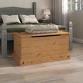 Jolof Store Corona Pine Ottoman Storage Chest – Solid Wood Toy Box