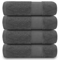 GC Gaveno Cavailia 100% Cotton Hand Towel Set – 700 GSM Charcoal 4PK