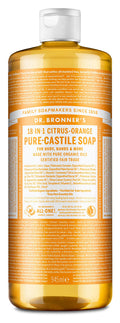 Dr. Bronner's Organic Citrus Castile Soap – 18-in-1 Liquid Soap 946ml