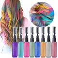 8-Color Temporary Hair Chalks | Washable DIY Hair Dye
