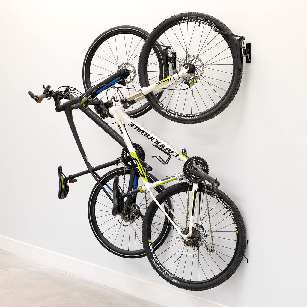 StoreYourBoard Swivel Bike Wall Rack | Heavy-Duty Steel Hanger, 2 Pack